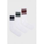 Abercrombie & Fitch sosete (3-pack) 3- Pack barbati, culoarea alb