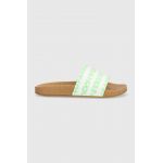 adidas Originals papuci femei, culoarea verde
