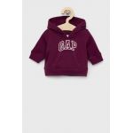 GAP bluza copii culoarea violet, cu glugă, cu imprimeu