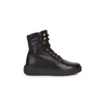 Geox cizme de piele Phaolae femei, culoarea negru, cu platforma
