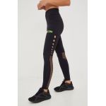 LaBellaMafia leggins de antrenament Movement femei, culoarea negru, cu imprimeu