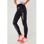LaBellaMafia leggins de antrenament The Act femei, culoarea negru, cu imprimeu