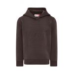 Lego Wear bluza copii culoarea maro, cu glugă, cu imprimeu