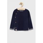 United Colors of Benetton bluza bebe culoarea albastru marin, neted