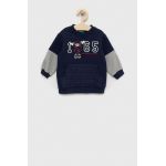 United Colors of Benetton bluza copii culoarea albastru marin, cu imprimeu