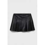 Abercrombie & Fitch fusta fete culoarea negru, mini, evazati