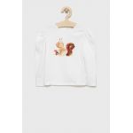 Birba&Trybeyond longsleeve din bumbac pentru bebeluși culoarea alb