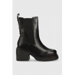 Blauer cizme Zenda femei, culoarea negru, cu toc drept