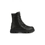 Geox cizme Vilde femei, culoarea negru, cu toc plat
