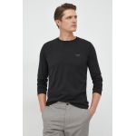 Joop! longsleeve din bumbac culoarea negru, neted