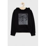 Pepe Jeans bluza copii Etlyne culoarea negru, cu imprimeu