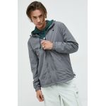 adidas Originals geaca barbati, culoarea gri, de tranzitie, oversize