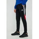 adidas Performance pantaloni de antrenament Messi barbati, culoarea negru, cu imprimeu