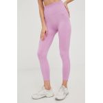 Dkny colanti femei, culoarea roz, neted