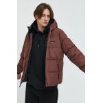 Hollister Co. geaca barbati, culoarea maro, de iarna