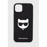 Karl Lagerfeld husa pentru telefon Iphone 14 Plus 6,7" culoarea negru