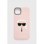Karl Lagerfeld husa pentru telefon iPhone 14 Plus 6,7" culoarea roz