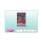 Papusa in costum de baie cu sezlong si colac pentru plaja, Camaner Fashion Style, 32×20cm, multicolor, +3ani, en-gros