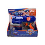 Pistol de jucarie Battle Gun, cu lanterna, cu ventuze din burete, 23×23cm, +3ani, en-gros