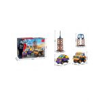 Set constructii cu piese din plastic Engros ro25, 129 de piese