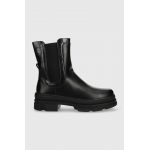 Answear Lab cizme femei, culoarea negru, cu toc plat