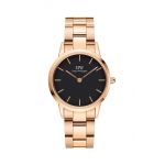 Daniel Wellington ceas Iconic Link femei, culoarea roz