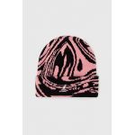 Kangol caciula culoarea roz, din tricot gros