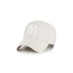 47brand șapcă din amestec de lână MLB New York Yankees culoarea bej, cu imprimeu  B-MVPSP17WBP-BNG