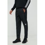 adidas Performance pantaloni de antrenament Designed For Movement barbati, culoarea negru, neted