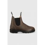 Blundstone ghete chelsea de piele 1469 femei, culoarea gri, cu toc plat