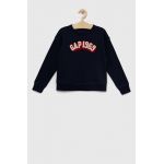 GAP bluza copii culoarea albastru marin, cu imprimeu