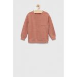 United Colors of Benetton bluza copii culoarea roz, melanj
