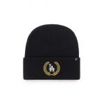 47brand șapcă din amestec de lână Mlb Los Angeles Dodgers culoarea negru,