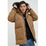 Hollister Co. geaca barbati, culoarea maro, de tranzitie