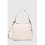 Coach poseta de piele Cary Shoulder culoarea negru