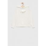 GAP bluza copii X Disney culoarea alb, cu glugă, cu imprimeu
