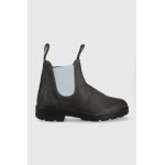 Blundstone botine din piele intoarsa 2209 femei, culoarea gri, cu toc plat, izolat
