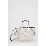 Furla poseta de piele net culoarea alb