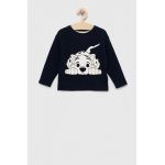 GAP longsleeve copii culoarea albastru marin