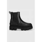 Buffalo cizme raven chelsea femei, culoarea negru, cu platforma
