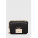 Furla poseta de piele culoarea negru