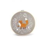 Graine Creative trusa de broderie fox embroidery diy kit