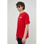 Levi's tricou din bumbac , culoarea rosu, cu imprimeu