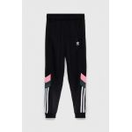 Adidas Originals pantaloni de trening pentru copii culoarea negru, cu imprimeu