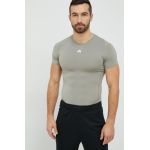 adidas Performance tricou de antrenament culoarea bej, uni IC2156