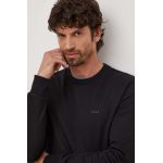 BOSS hanorac de bumbac bărbați, culoarea negru, uni 50471981