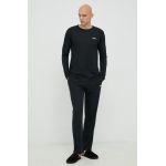 BOSS pijama barbati, culoarea negru, neted