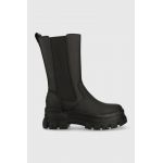 Buffalo cizme Aspha Clf Rain Chelsea Hi femei, culoarea negru, cu platforma