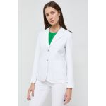 MICHAEL Michael Kors sacou culoarea alb, un singur rand de nasturi, neted