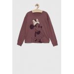GAP longsleeve din bumbac pentru copii culoarea roz